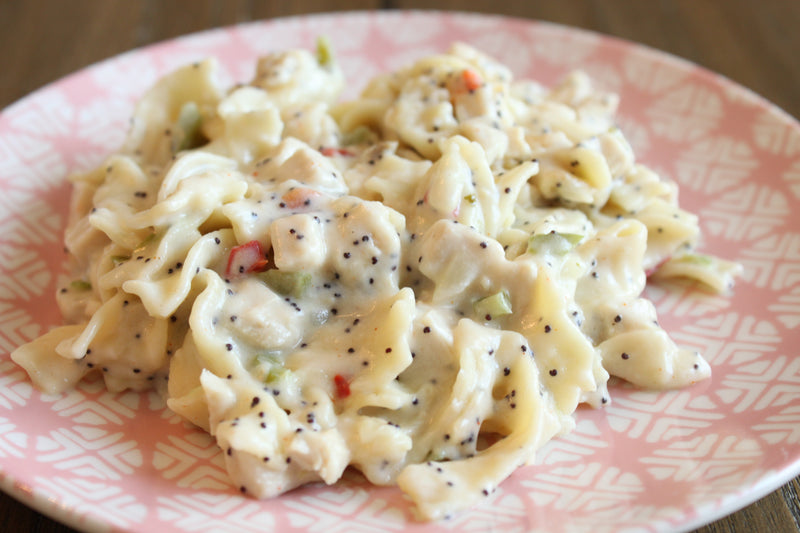 Turkey Noodle Poppy Seed Casserole