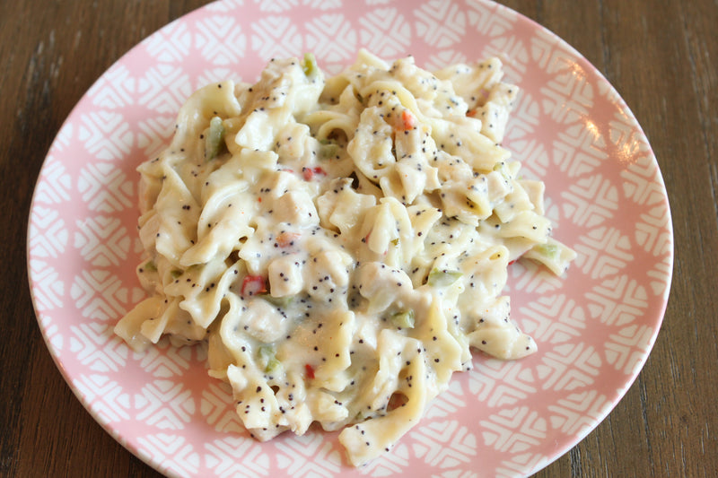 Turkey Noodle Poppy Seed Casserole